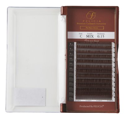 DARK BROWN FLAT EYELASH EXTENSION 