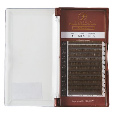ASH BROWN FLAT EYELASH EXTENSION 